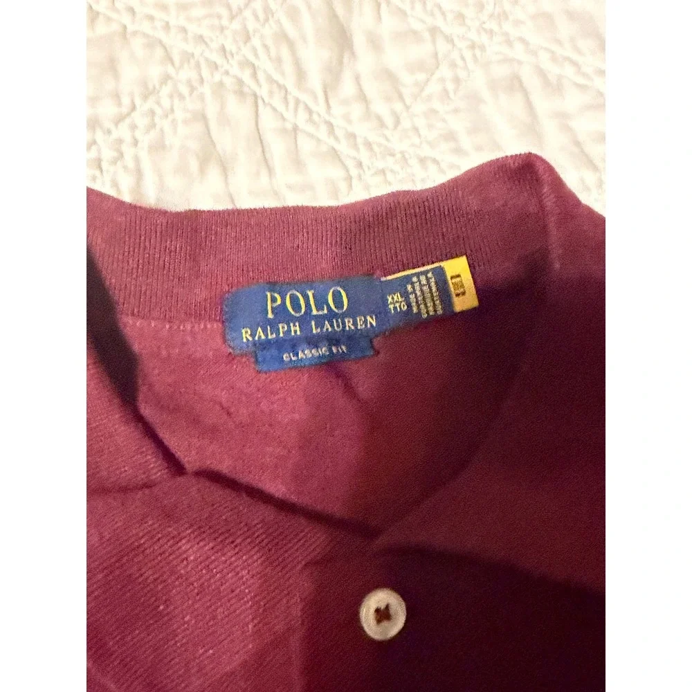 Polo Ralph Lauren Mens XXL Classic Fit Polo Shirt Dark Red Heather NWT
